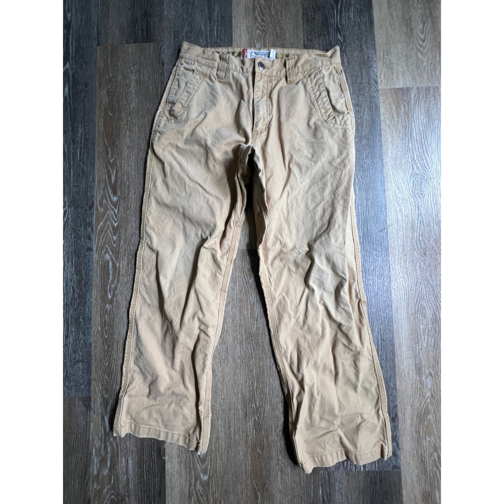 Mountain Khakis Relaxed Fit Pants Mens 32x30 Tan Cotton Canvas Rugged Outdoor